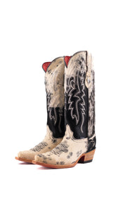 Alexa Cowhide Red Bottom Snip Toe Cowgirl Boot Size 6 Box AW5