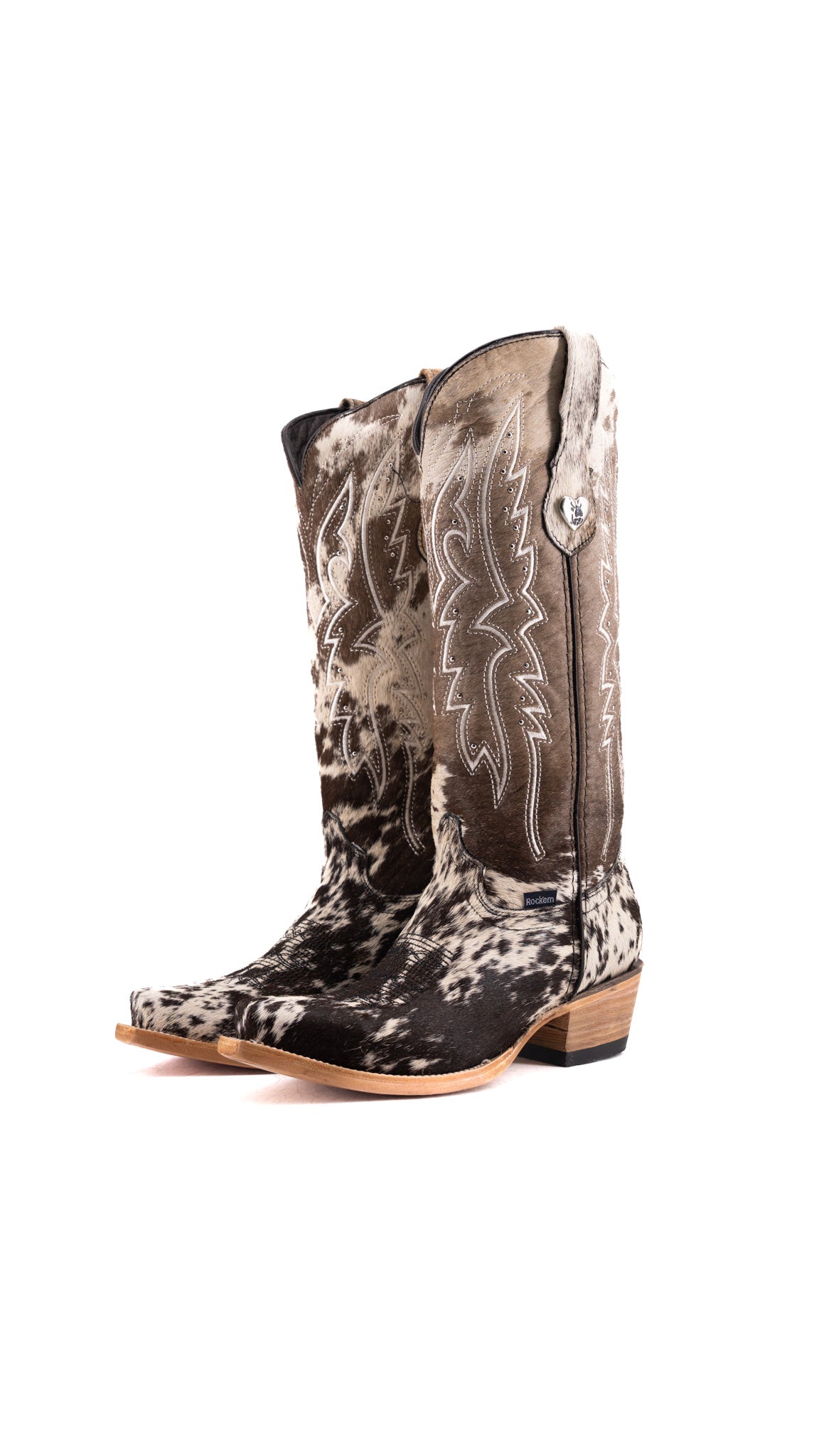 Alexa Cowhide Snip Toe Cowgirl Boot Size 7 Box AW9