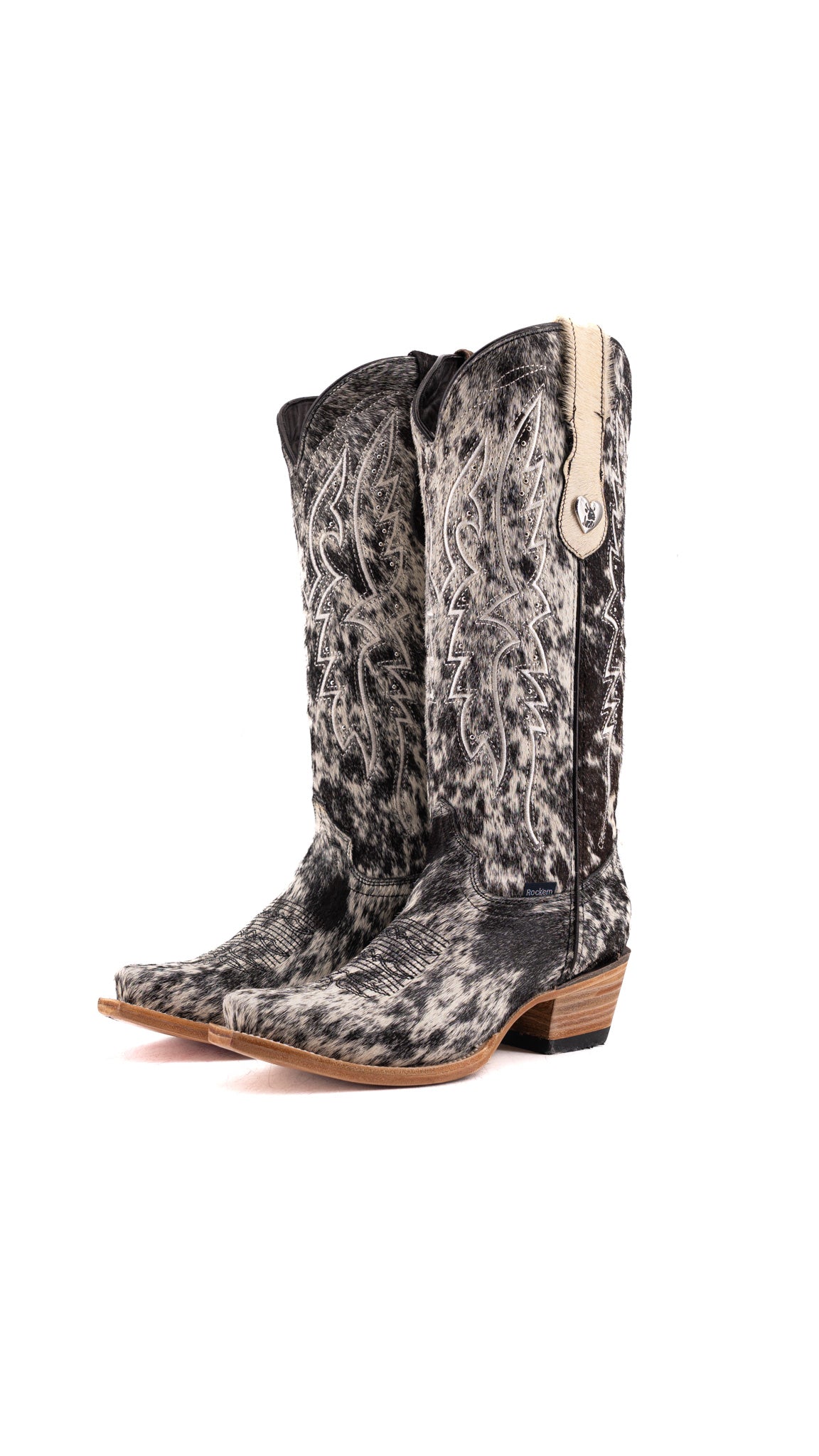 Alexa Cowhide Snip Toe Cowgirl Boot Size 7.5 Box AW12