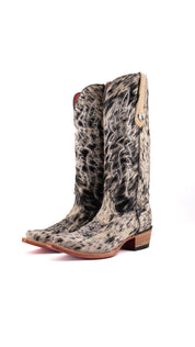 Alexa Cowhide Red Bottom Snip Toe Cowgirl Boot Size 8 Box AW13