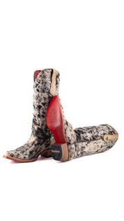 Alexa Cowhide Red Bottom Snip Toe Cowgirl Boot Size 8 Box AW13