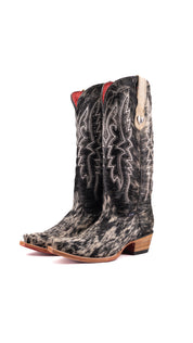 Alexa Cowhide Red Bottom Snip Toe Cowgirl Boot Size 8.5 Box AW18