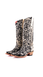 Alexa Cowhide Red Bottom Snip Toe Cowgirl Boot Size 9 Box AW19