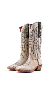 Alexa Cowhide Red Bottom Frontier Toe Cowgirl Boot Size 5 Box AW21