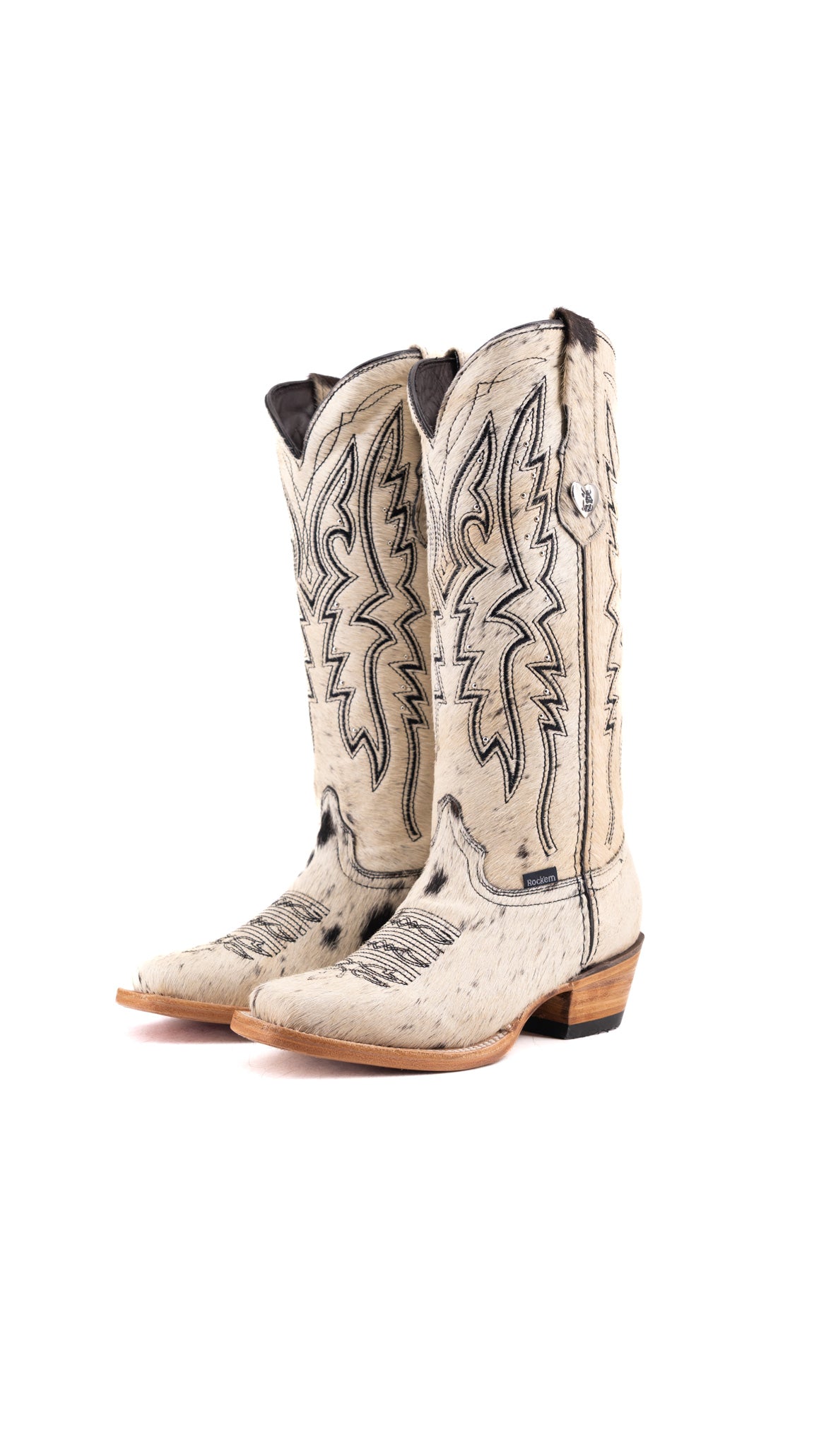 Alexa Cowhide Frontier Toe Cowgirl Boot Size 6 Box AW24