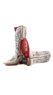 Alexa Cowhide Red Bottom Frontier Toe Cowgirl Boot Size 6.5 Box AW26
