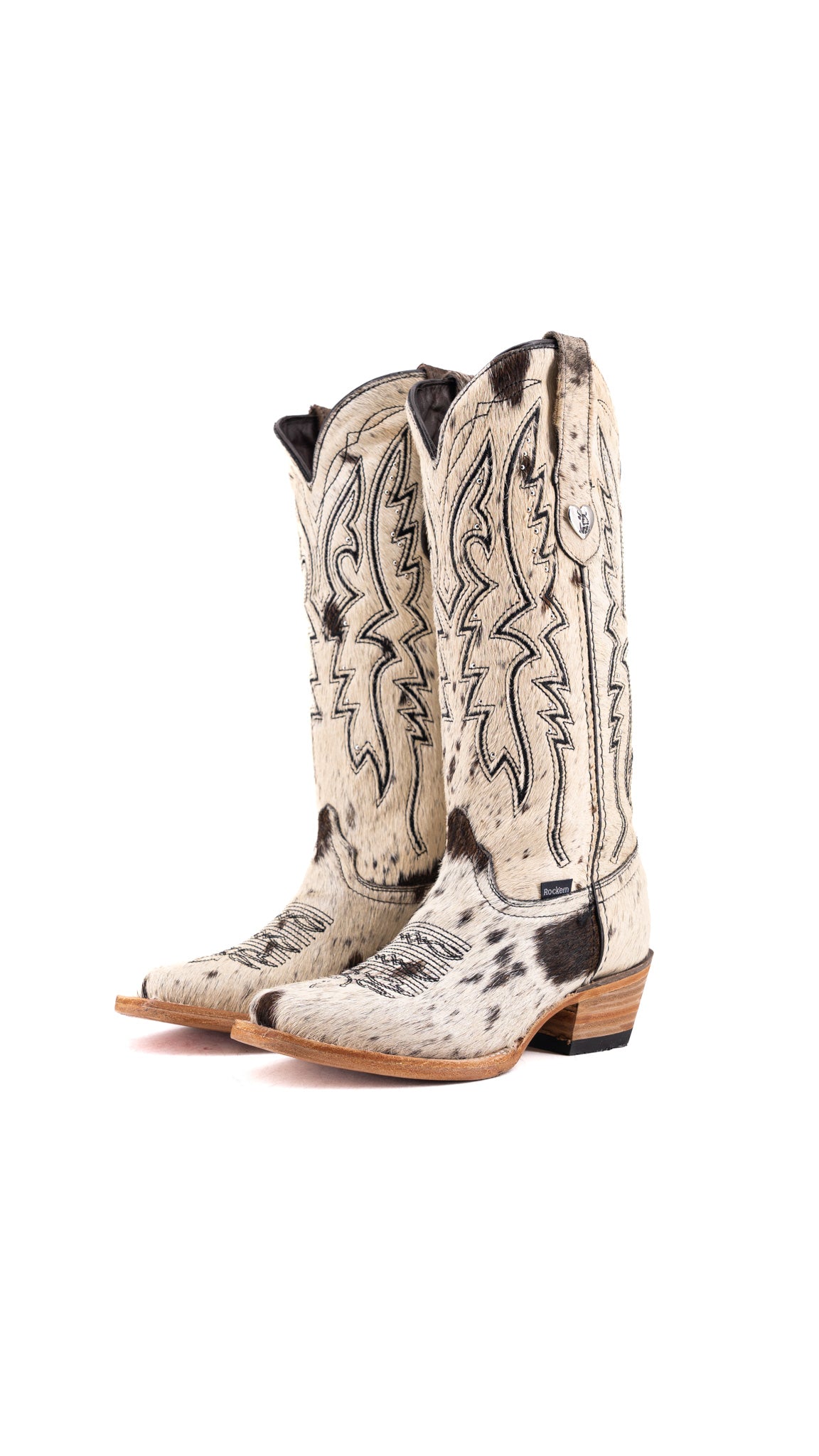 Alexa Cowhide Frontier Toe Cowgirl Boot Size 6.5 Box AW27