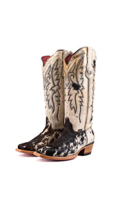 Alexa Cowhide Red Bottom Frontier Toe Cowgirl Boot Size 8 Box AW35