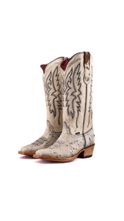 Alexa Cowhide Red Bottom Frontier Toe Cowgirl Boot Size 8 Box AW36