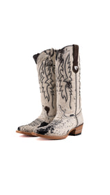Alexa Cowhide Frontier Toe Cowgirl Boot Size 8.5 Box AW39