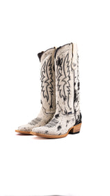 Alexa Cowhide Frontier Toe Cowgirl Boot Size 8.5 Box AW40
