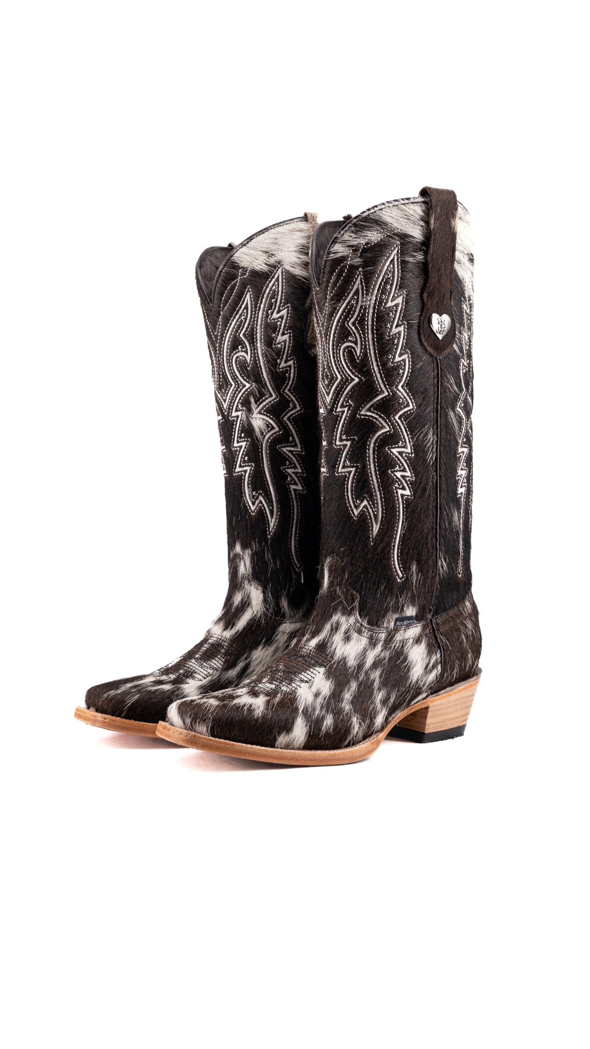 Alexa Cowhide Frontier Toe Cowgirl Boot Size 9 Box AW42