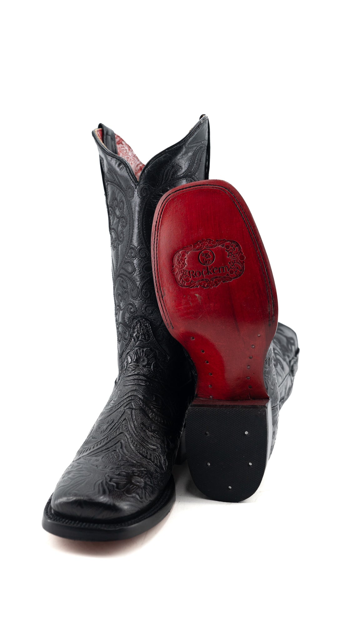 Tamaya Square Toe Red Bottom Cowgirl Boot