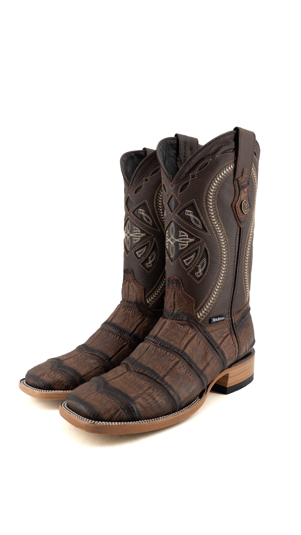 Gator Matte Square Toe Cowboy Boot