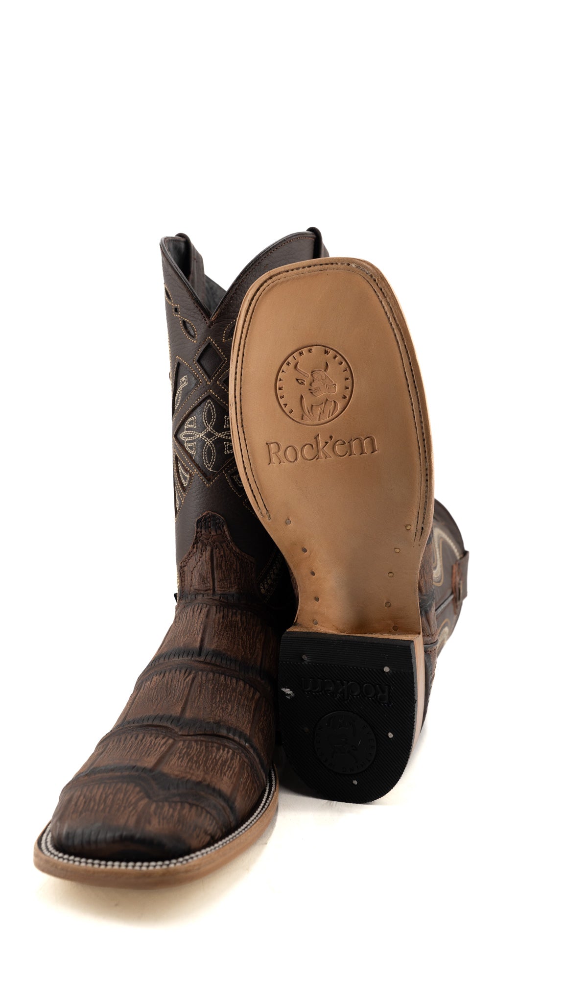 Gator Matte Square Toe Cowboy Boot