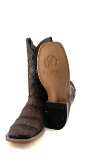 Gator Matte Square Toe Cowboy Boot