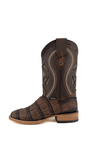 Gator Matte Square Toe Cowboy Boot