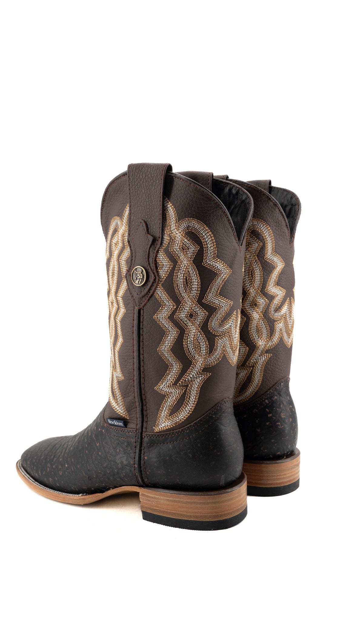 Bull Neck Square Toe Cowboy Boot