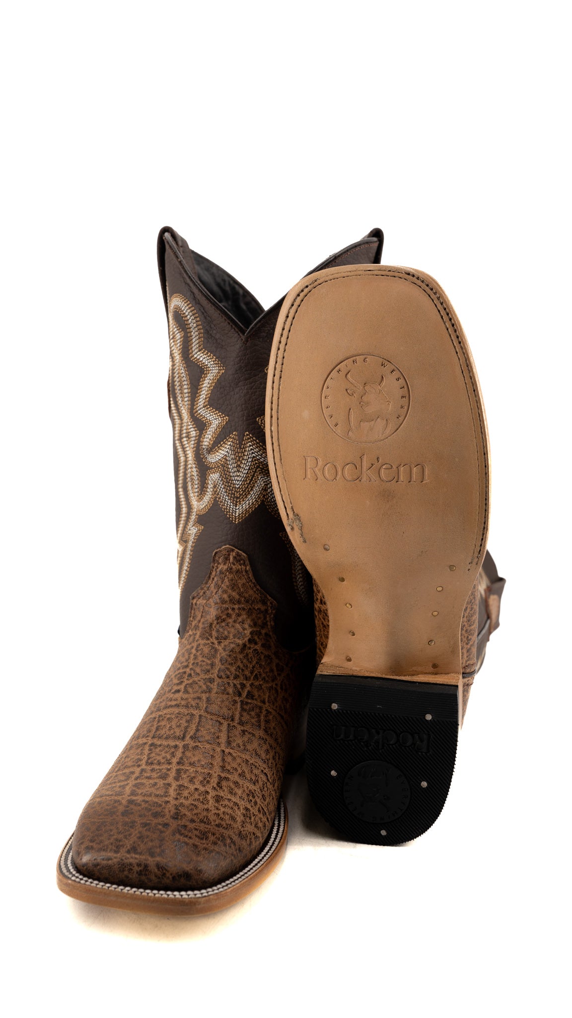 Elephant Square Toe Cowboy Boot