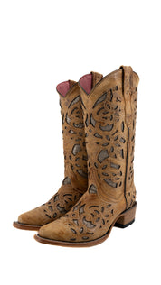 Abigail Old Crazy Snip Toe Cowgirl Boot