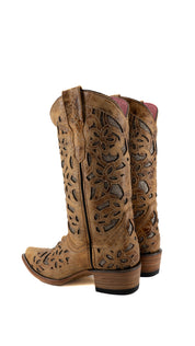 Abigail Old Crazy Snip Toe Cowgirl Boot