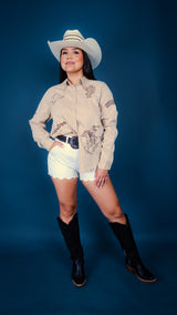 Desert Lily Snap Button Up