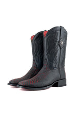 Renegate Python Red Bottom Square Toe Cowboy Boot