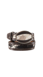 Cowhide Laser Cut Cowboy Belt
