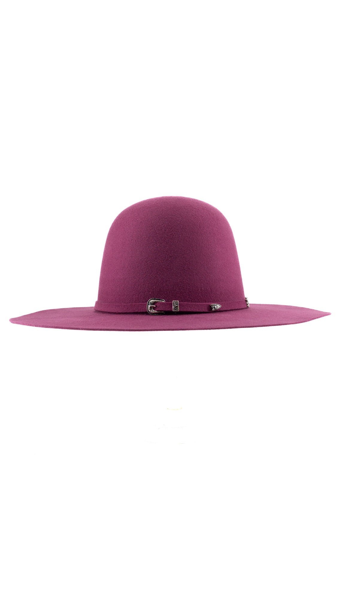Rock'em 4X Dark Mauve Open Crown Felt Cowboy Hat