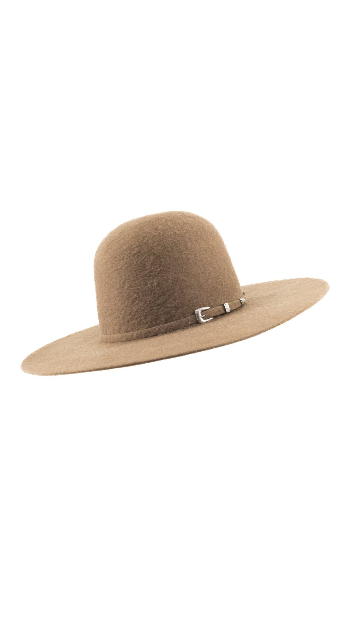 Rock'em 8X Camel Grizzly Fur Open Crown Felt Cowboy Hat