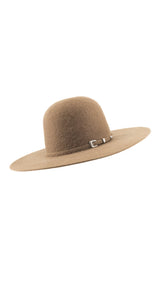 Rock'em 8X Camel Grizzly Fur Open Crown Felt Cowboy Hat