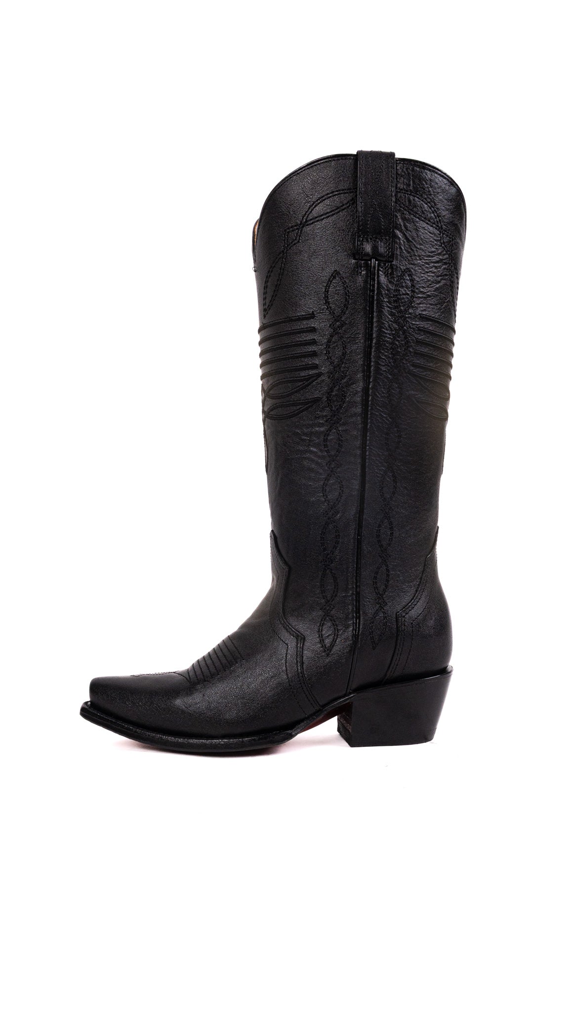 Dalia Midi Red Bottom Snip Toe Cowgirl Boot