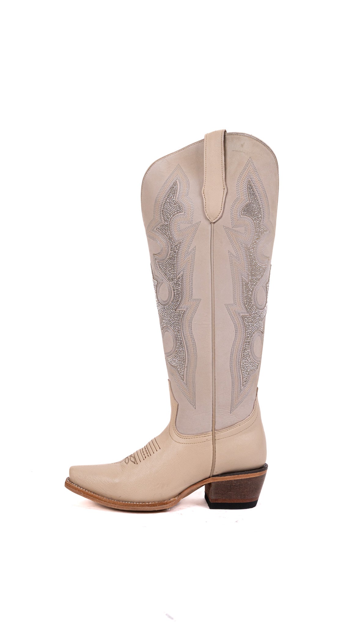 Lorraine Tall Wide Calf Snip Toe Cowgirl Boot