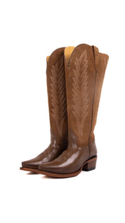 Brianna Tall Wide Calf Snip Toe Cowgirl Boot