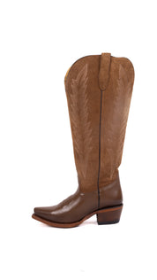 Brianna Tall Wide Calf Snip Toe Cowgirl Boot
