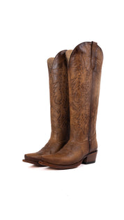Scarlett Tall Wide Calf Snip Toe Cowgirl Boot