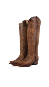 Scarlett Tall Wide Calf Snip Toe Cowgirl Boot