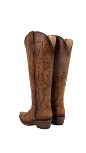 Scarlett Tall Wide Calf Snip Toe Cowgirl Boot