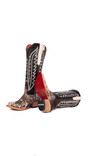 Charlotte Tall Red Bottom Cowhide Snip Toe Cowgirl Boot Size 5 Box WW2