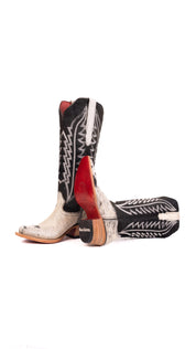 Charlotte Tall Red Bottom Cowhide Snip Toe Cowgirl Boot Size 5 Box WW5