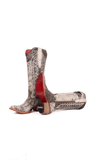 Charlotte Tall Red Bottom Cowhide Snip Toe Cowgirl Boot Size 5 Box WW7