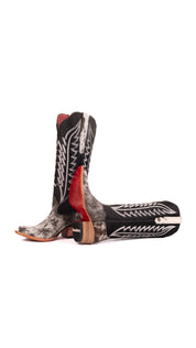 Charlotte Tall Red Bottom Cowhide Snip Toe Cowgirl Boot Size 5 Box WW8