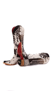 Charlotte Tall Red Bottom Cowhide Snip Toe Cowgirl Boot Size 6.5 Box WW17