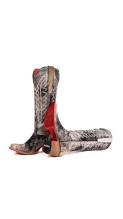 Charlotte Tall Red Bottom Cowhide Snip Toe Cowgirl Boot Size 7 Box WW19