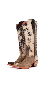 Charlotte Tall Red Bottom Cowhide Snip Toe Cowgirl Boot Size 7 Box WW20