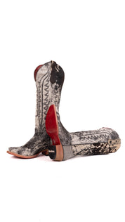 Charlotte Tall Red Bottom Cowhide Snip Toe Cowgirl Boot Size 7 Box WW22