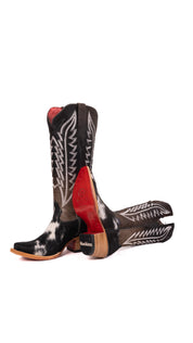 Charlotte Tall Red Bottom Cowhide Snip Toe Cowgirl Boot Size 7 Box WW23