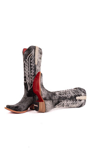 Charlotte Tall Red Bottom Cowhide Snip Toe Cowgirl Boot Size 8 Box WW29