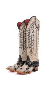 Charlotte Tall Red Bottom Cowhide Snip Toe Cowgirl Boot Size 8 Box WW30