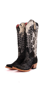 Charlotte Tall Red Bottom Cowhide Snip Toe Cowgirl Boot Size 8.5 Box WW32